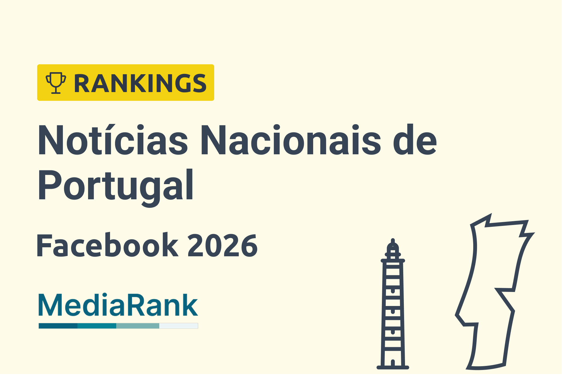 🏆 MediaRank Notícias Nacionais de Portugal: Facebook 2026